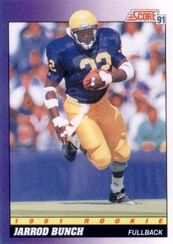 Jarrod Bunch New York Giants 1991 Score NFL Rookie Card #581
